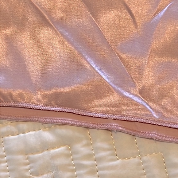 Women’s Satin Mesh Lace Deep V Neck Cami and Shorts, 2 pcs Set, Size L - Picture 8 of 11